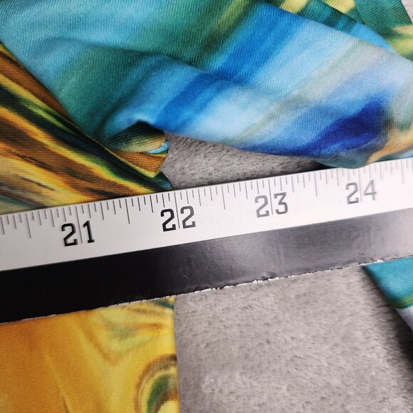 Women's Sakurafina Blouse Top Multicolor Abstract Print 3/4 Sleeve V Neck XL - Picture 9 of 11